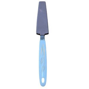 Vintage Kitchen Spatula Blue Milk Glass Handle Stainless Blade Atomic Mid Centur